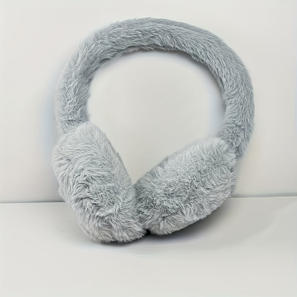 Fleece Ear Muffs for Men and Women Adjustable Sheepskin Winter Warmers