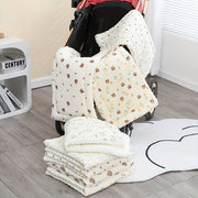 Yumshoq gazli stul qoplamasi, mo'yna bilan qoplangan va qo'ziqorin bargi dizayni bilan, bolalar uchun aralash ranglarda