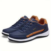Men's Casual Walking Shoes Breathable Non-Slip Rubber Sole Low Top Sneakers