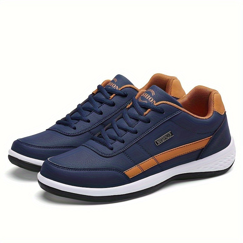 Men's Casual Walking Shoes Breathable Non-Slip Rubber Sole Low Top Sneakers