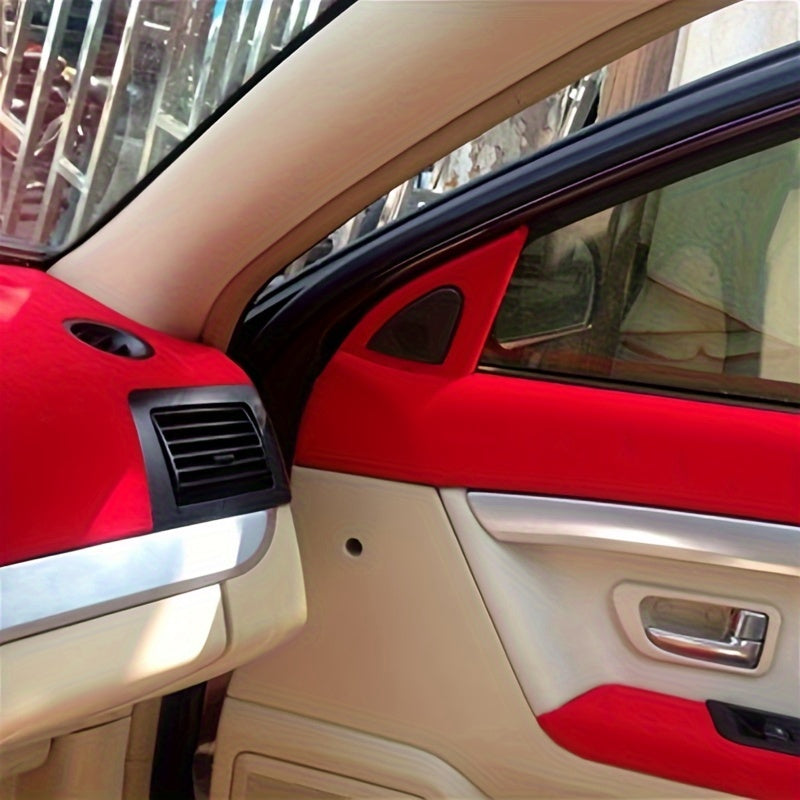 Self-Adhesive Velvet Felt Sticker Roll 1.2mm Black Red Gray Decorative Fabric for DIY Crafts Jewelry Boxes Car Interior