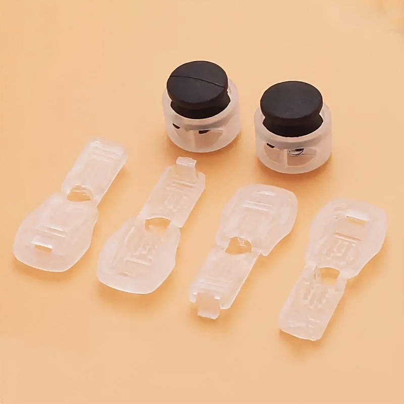 Unisex Shoe Accessories 6Pcs Set Shoelace Buckles No Tie Fastener