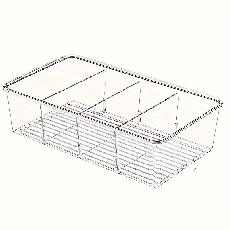 Oziq-ovqat saqlash tashkilotchilari qutilari, olib tashlanadigan atıştırmalıklar uchun likopcha bilan, oshxona va shkaflar uchun