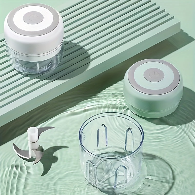 Wireless food processor blender chopper mincer USB rechargeable 600mAh battery for outdoor and kitchen prep