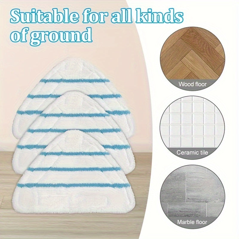 Set of 4 Microfiber Steam Mop Pads for Floor Cleaning Washable Replacement Covers
