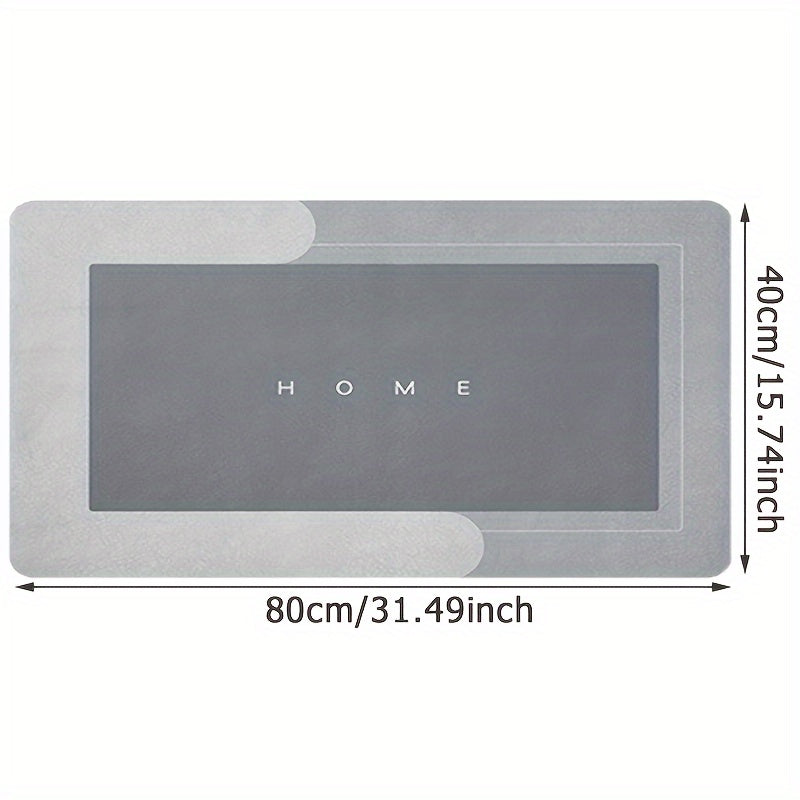 Ultra-absorbent 1 dona Diatom Loy Oshxona Gilami tabiiy kauchuk asosida, sirpanmaydigan yuzasi, tozalash oson. Oshxonalar, hammomlar, kirish joylari uchun mukammal. Qora rangda va bir nechta o'lchamlarda mavjud. Pol uchun ajoyib.