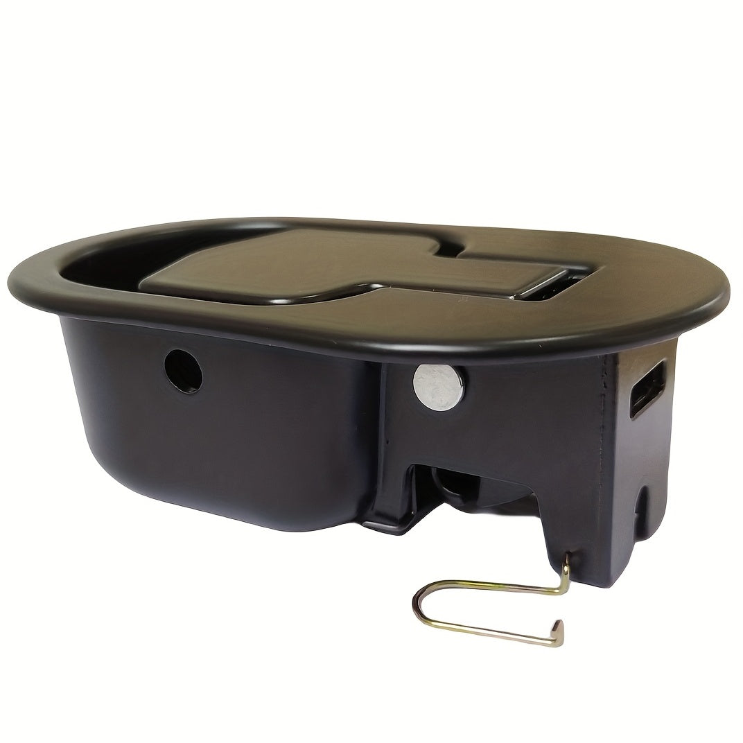 Black Metal Recliner Handle for 3mm and 6mm Cable Barrel Ends, No Wiring Needed