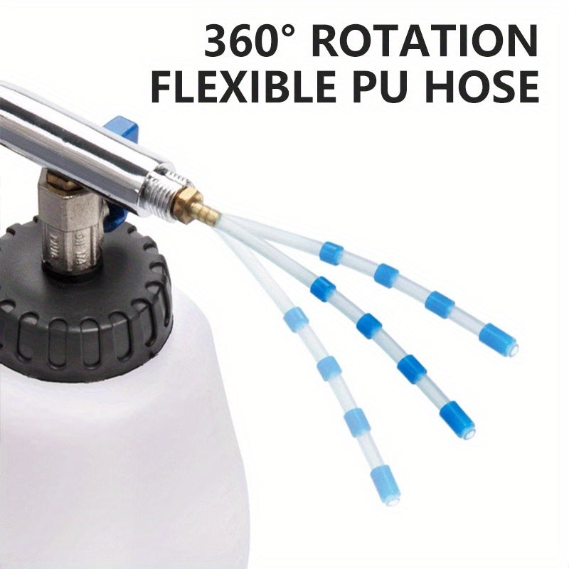 Pneumatic Car Wash Gun Aluminum Spray Bottle Interior and Engine Cleaning Tool