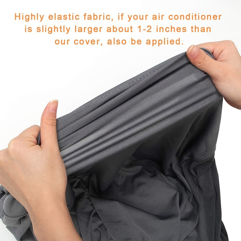 Portable Gray Air Conditioner Cover Dustproof Weatherproof 39.88x45.72x76.2cm