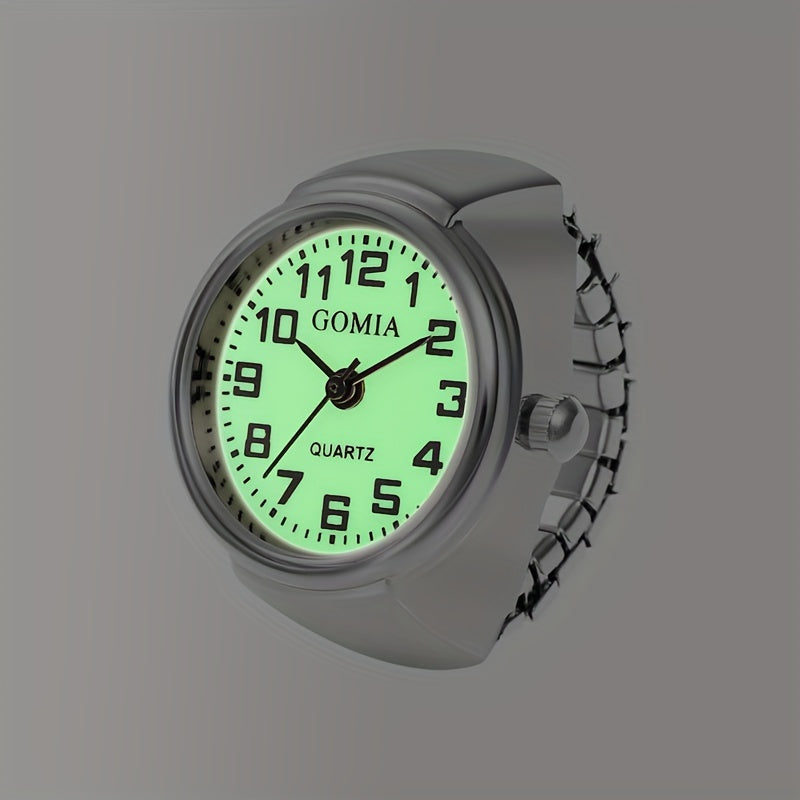 Illuminated Finger Watches for Students Stylish Ring Watches with LED Light