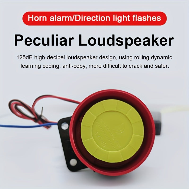 125dB Motorcycle Alarm System with Remote Control for Off-Road Motorcycles