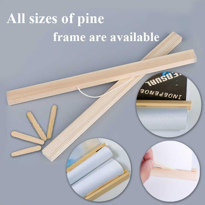 Pine Wood Poster Frame for Photos Maps Artwork Wall Hanging in Multiple Colors