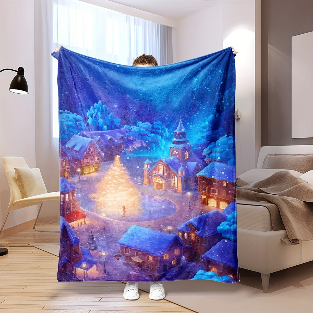 Anime Themed Soft Plush Throw Blanket for Couch Bed and Camping