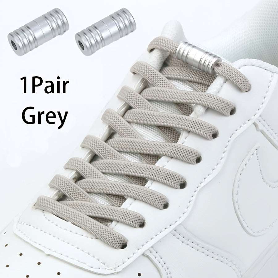 2-Pack Elastic No-Tie Shoelaces for Sneakers, Multi-Color, Locks