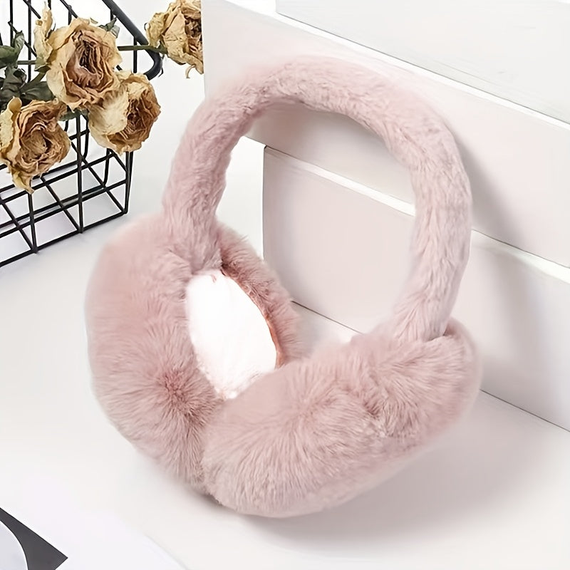 Women's Faux Fur Ear Warmer Headband for Cold Weather Outdoor Wear