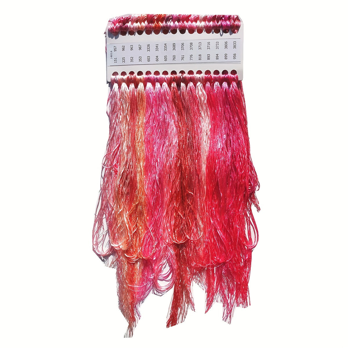 30-rangli polyester ipak ipi to'plami, xochbo'yash uchun o'z-o'zini tikish, igna ishlari