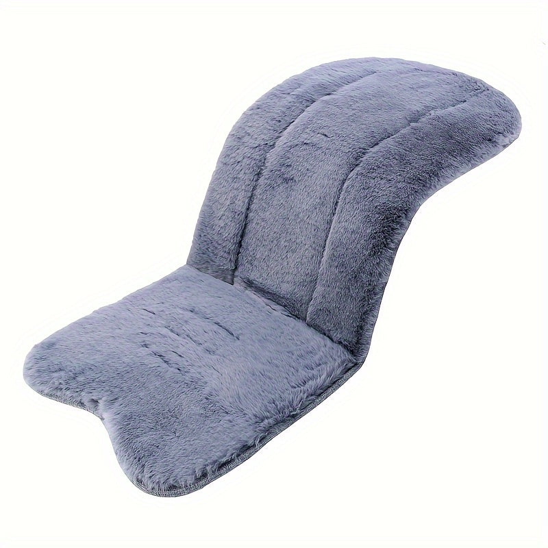 Plush Faux Rabbit Fur Stroller Seat Cushion Extra Warm Winter Pad for Kids