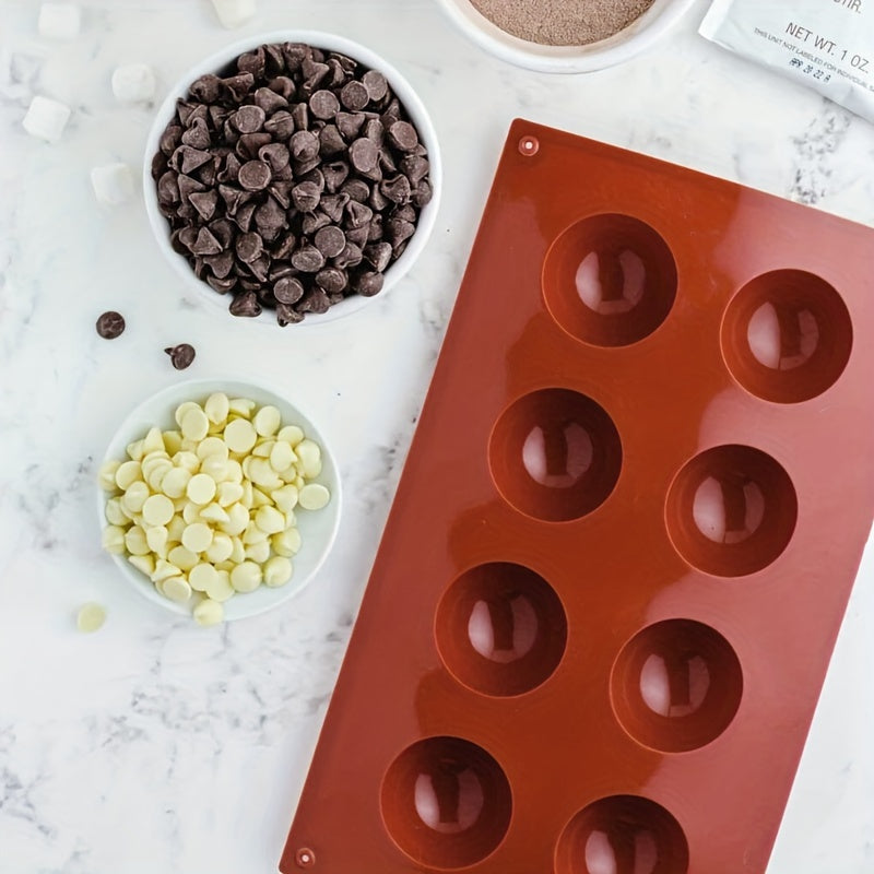 Semi Sphere Silicone Mold for Chocolate, Fat Bombs, Cake, Jelly, Dome Mousse 70mm