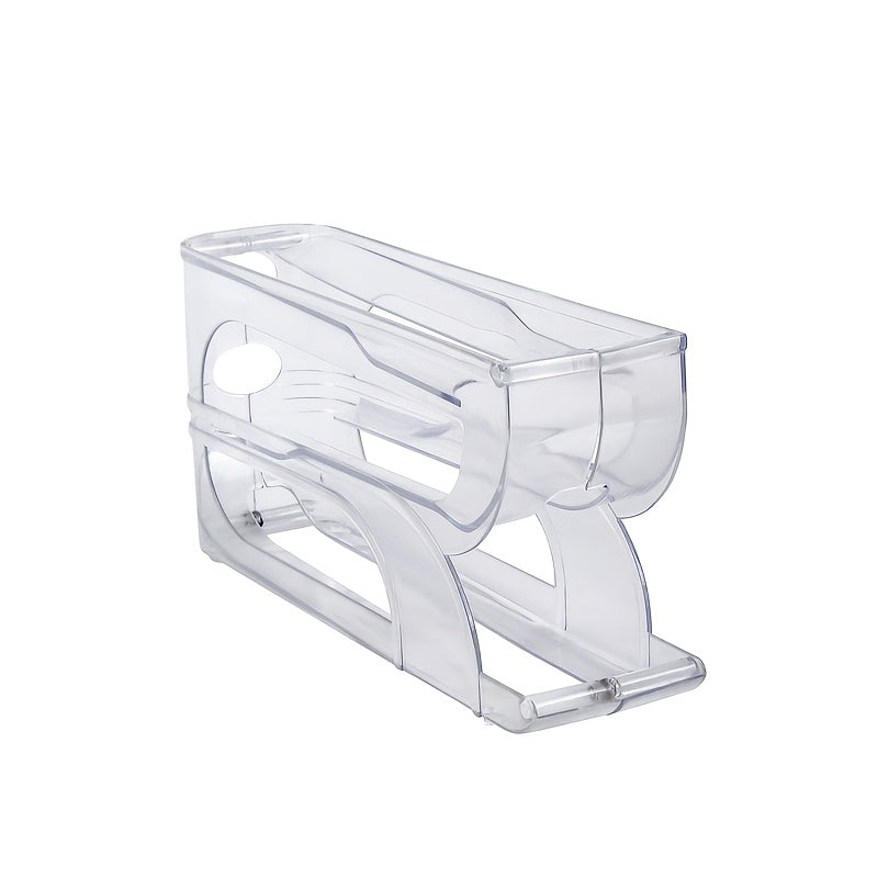 Soporte para huevos para la puerta lateral del refrigerador, caja de almacenamiento de huevos de plástico, ahorro de espacio