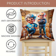 Multfilm bosma yostiq qoplami, gipoallergik polyester, yumshoq to'qilgan, yostiq uchun qopqoq