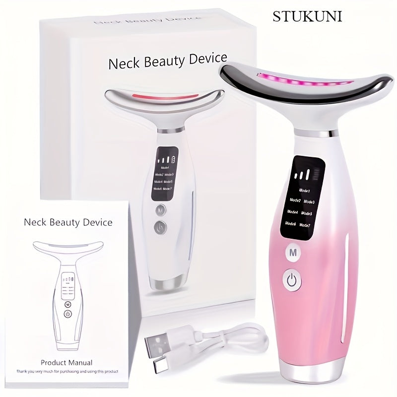 USB orqali zaryadlanadigan yuz va bo'yin massaj qiluvchi, zamonaviy estetikasi va ergonomik dizayni bilan, ayollar uchun mukammal go'zallik va shaxsiy parvarish vositasi; 14-fevral va Onalar kunida ajoyib sovg'a.