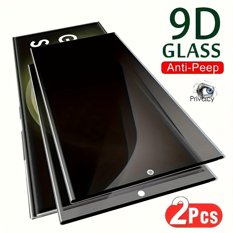 9H Anti-Spy Tempered Glass Screen Protector for S24 S23 Full Coverage Privacy Scratch Resistant