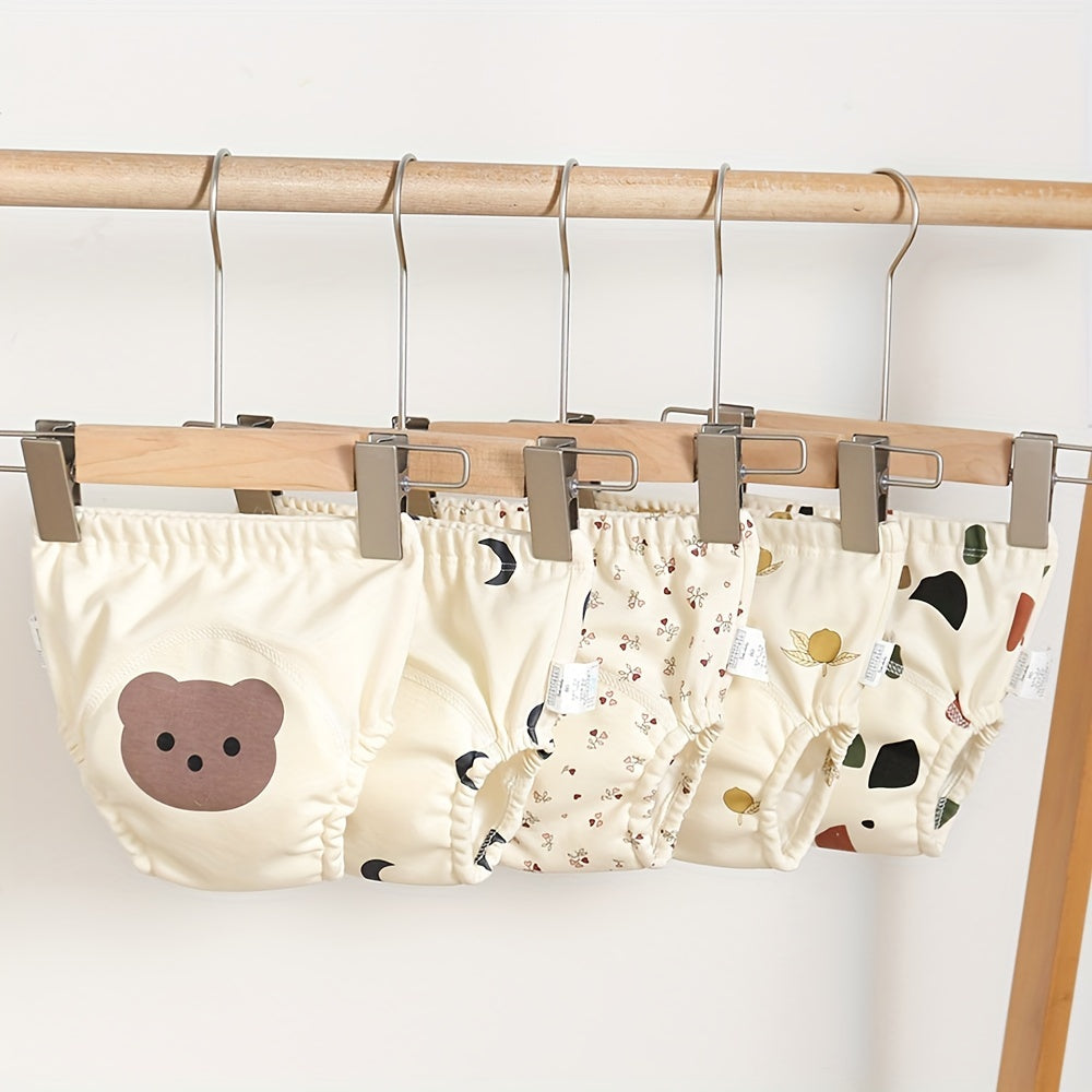 Kichkina bolalar uchun quruq, nafas oladigan paxta qayta ishlatiladigan ta'lim kiyimlari