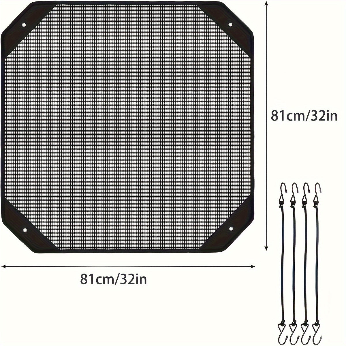 Universal Air Conditioner Cover Heavy Duty Mesh Leaf Guard All Season Protection