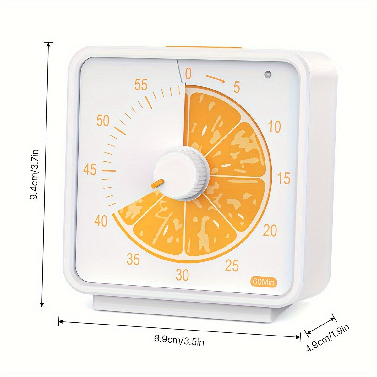 Bolalar uchun 60 daqiqalik vizual taymer, meva naqshli, sukut rejimida, sinf, ofis, oshxona