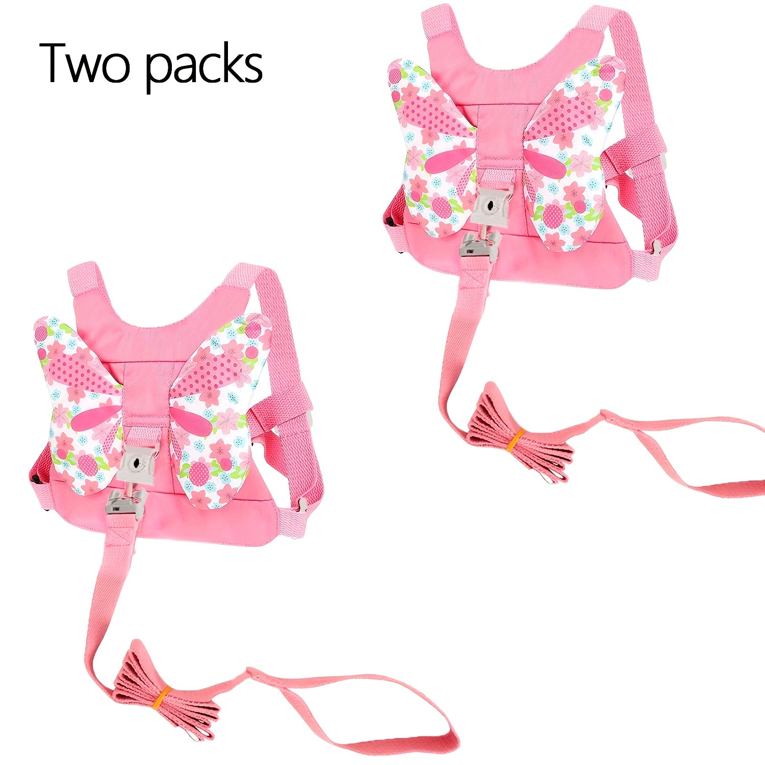 Girls Polyester Butterfly Wings Safety Harness and Leash Set