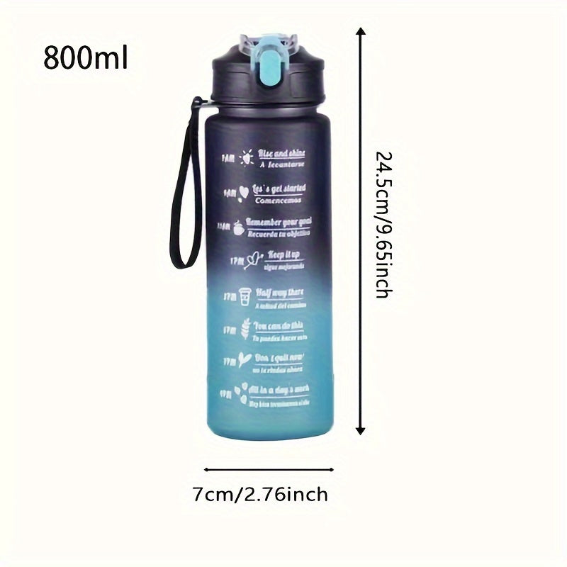 1L Gradient Plastic Water Bottle for Hiking Camping and Backpacking