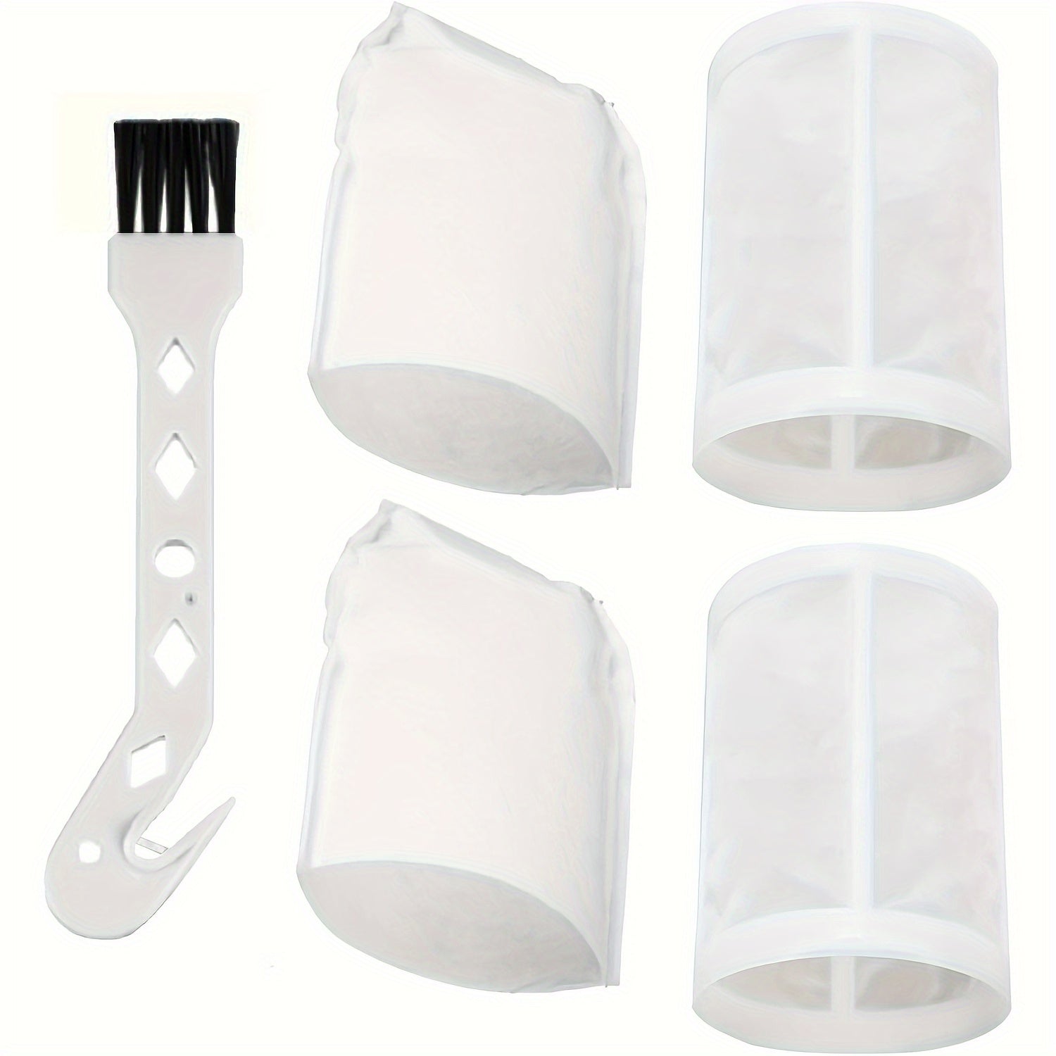 Makita CL100D uchun almashtirish to'plami, ikki changyutgich aksessuarlari, shu jumladan, old filtr komponenti, filtr, ikki old filtr va qush cho'tkasi o'z ichiga oladi.