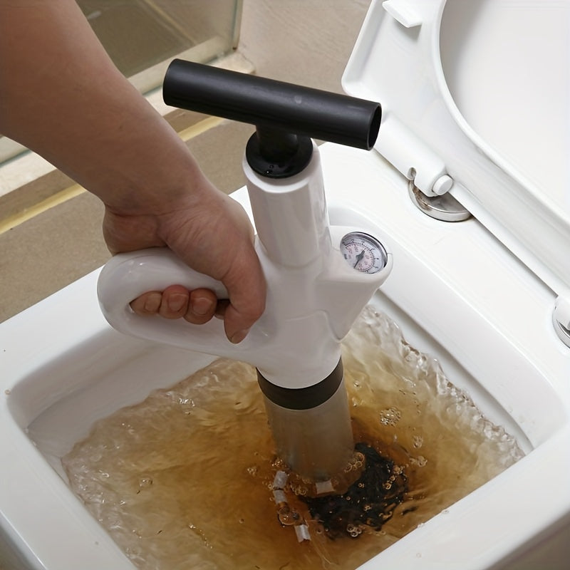 Durable Metal and Plastic Air Drain Blaster for Clogs in Pipes Showers and Sinks