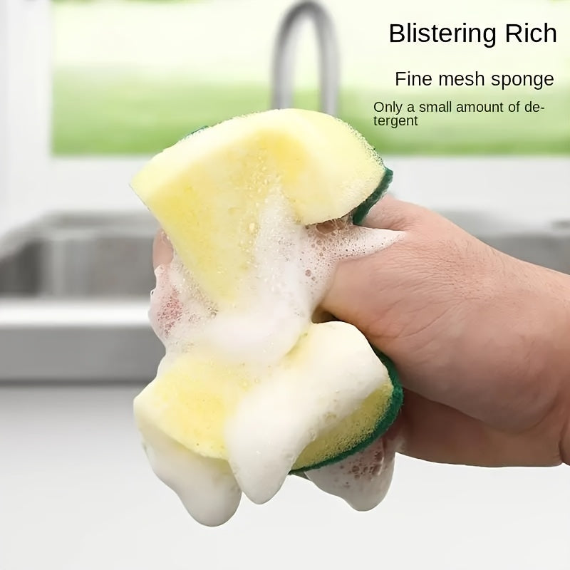24 ta tozalash gubkasi, kuchli dog'larni olib tashlash va antibakterial xususiyatlar bilan, oson qoldiqsiz tozalash, oshxona, hammom va uy tozalash uchun ideal