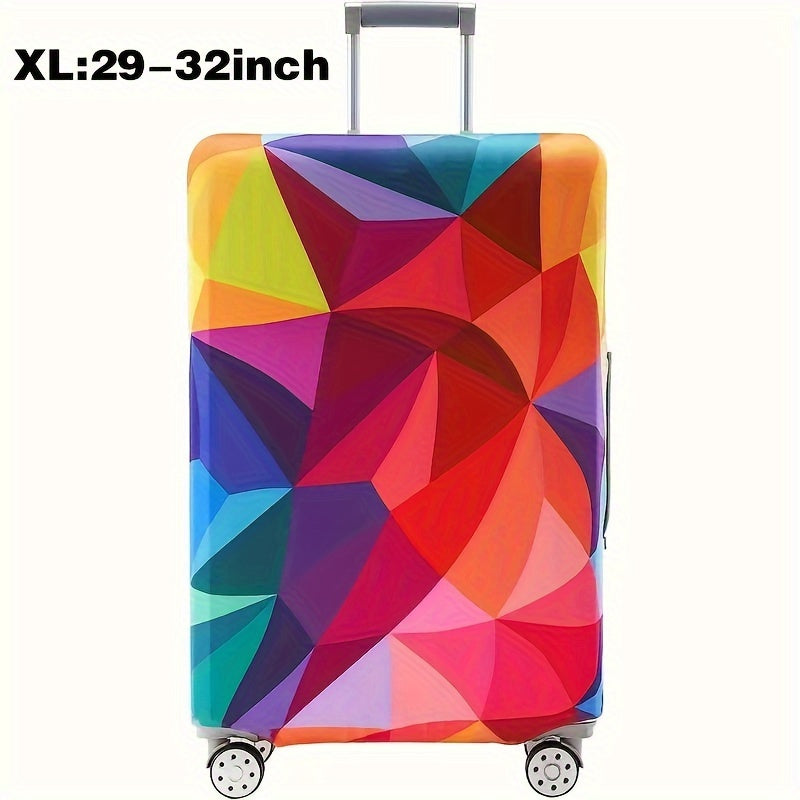 Cartoon Patterned Elastic Luggage Cover for Travel Suitcase or Duffle Case