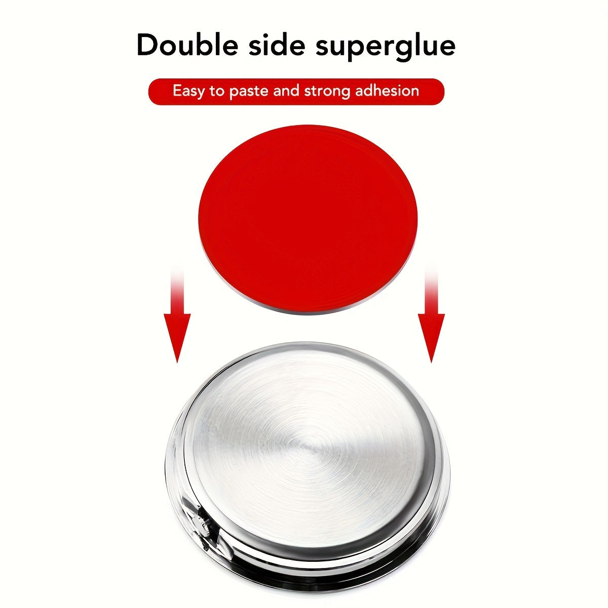 Decorative Car Dashboard Clock Non-Rechargeable Quartz Stick-On Accessory