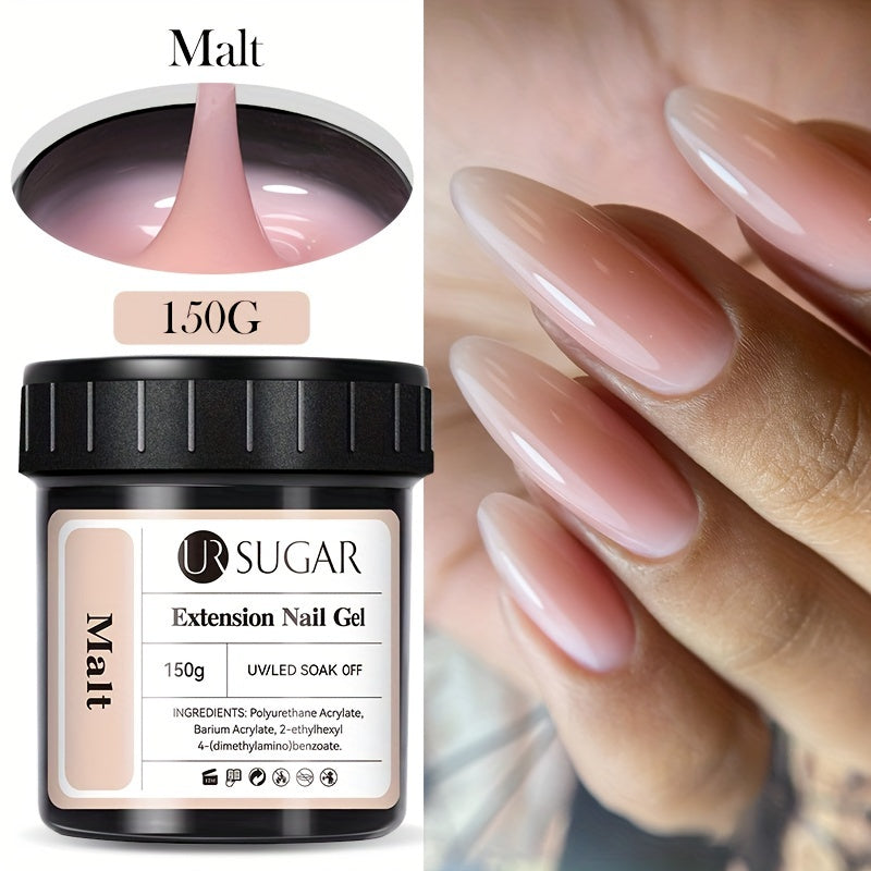Pinkish-White Nail Extension Gel 150g Fast-Dry UV/LED Soak Off High-Quality