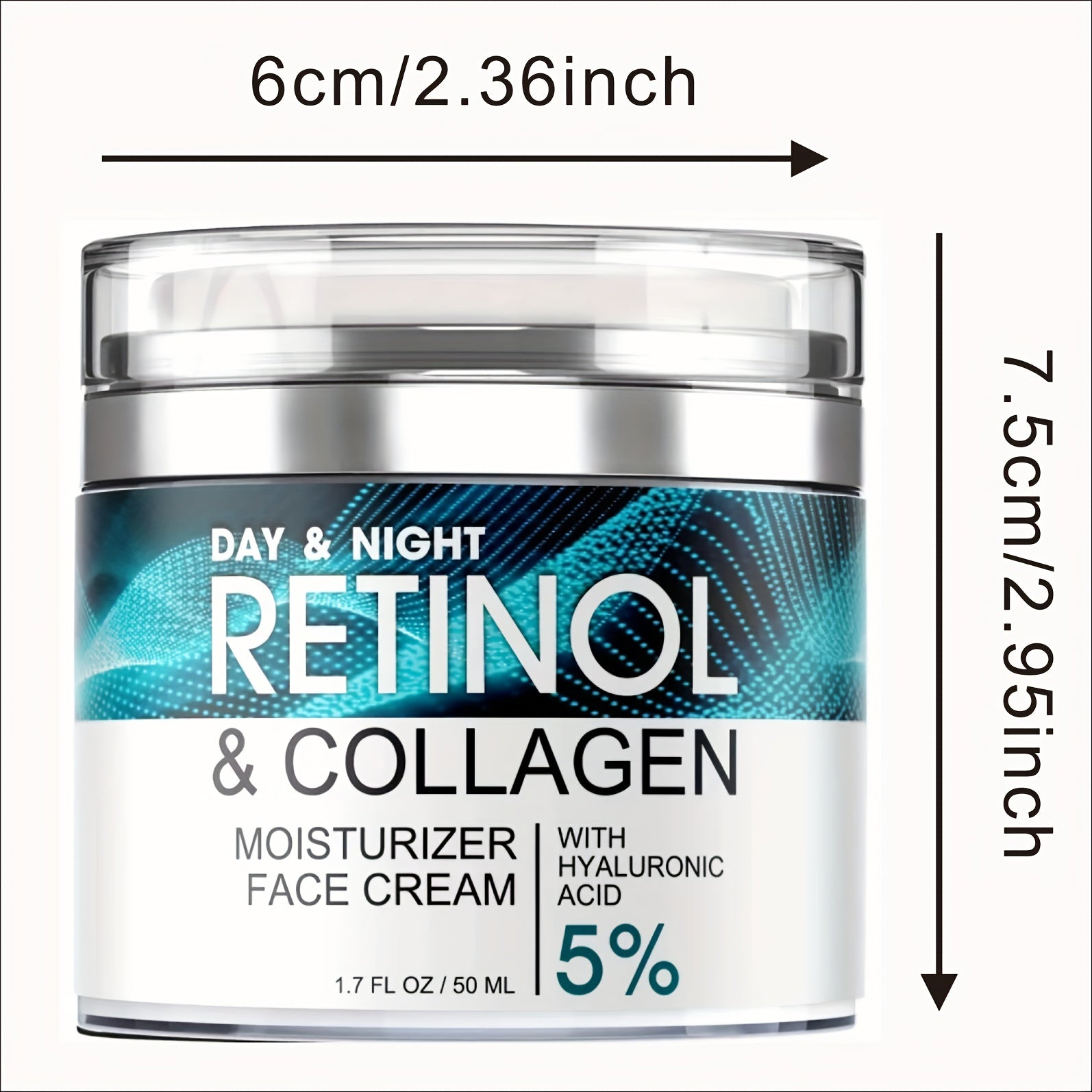 Men and Women Retinol Moisturizer with Collagen Hyaluronic Acid 50ml