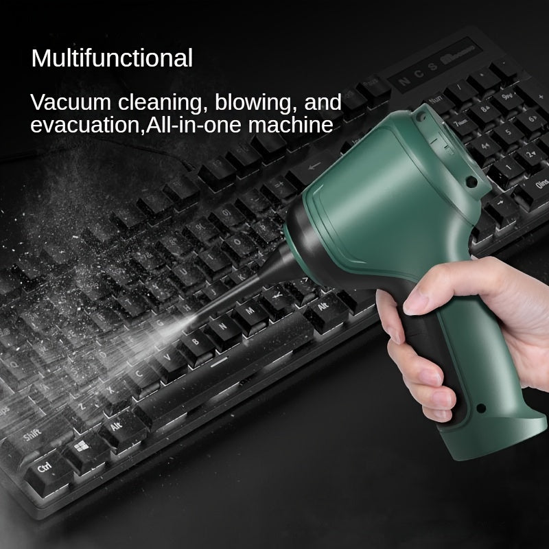 Wireless Handheld Vacuum Cleaner with High Power, Rechargeable Battery, and Accessories
