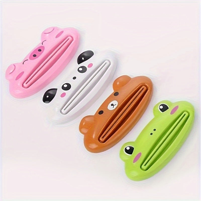 Kids Plastic Cartoon Animal Toothpaste Squeezer Bathroom Accessory