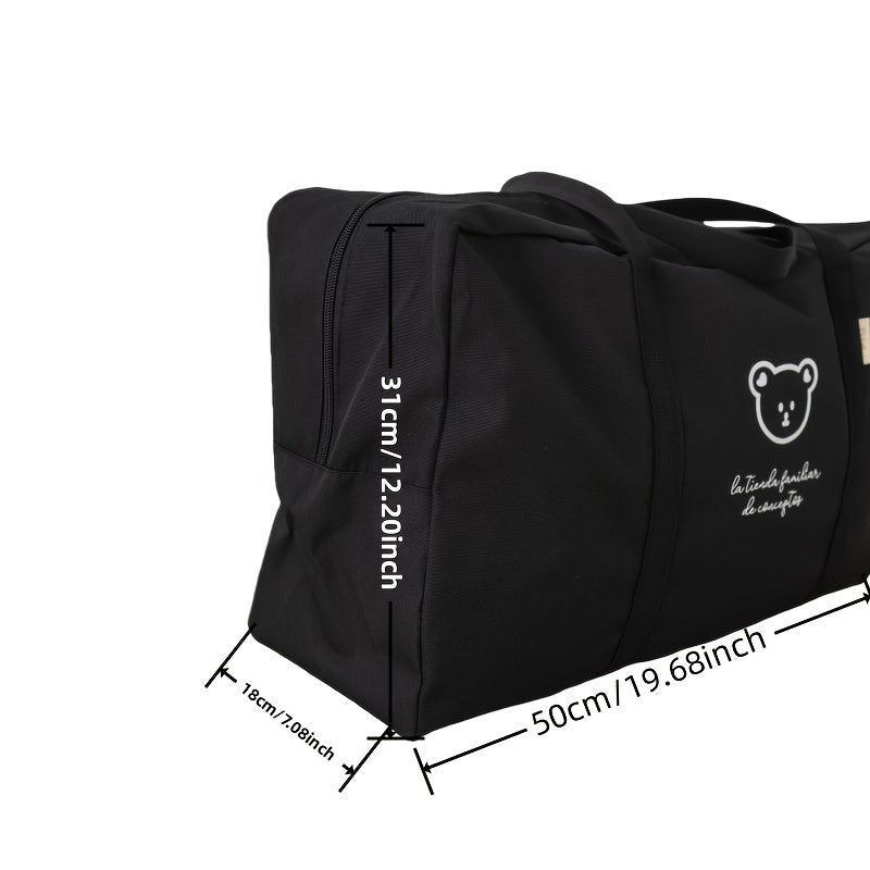 Maternity Bag Organizer with Large Capacity for Clothes and Blankets Khaki Black Durable Tote