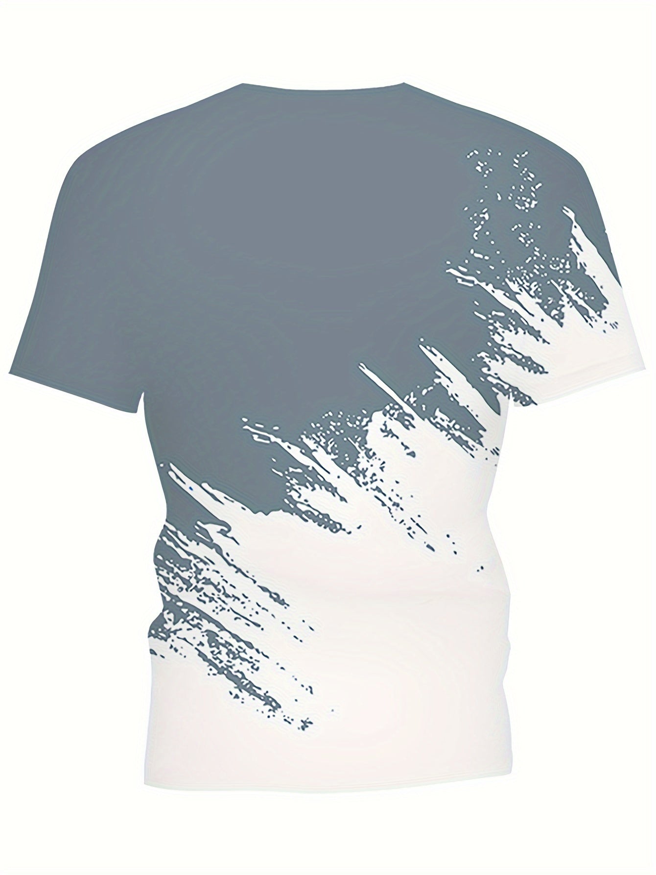 Erkaklar uchun rangli blokli krujka yaka qisqa qo'l T-ko'ylagi kundalik kiyim va ta'til kurortlari uchun