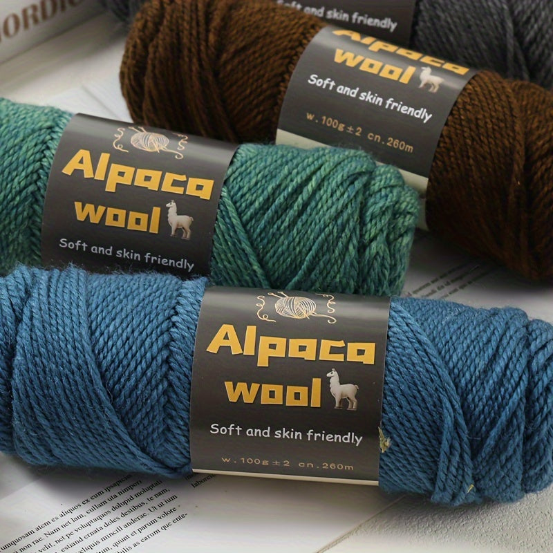 Multicolored Alpaca Wool Yarn 500G Thick Knitting Needles for Autumn Winter Projects