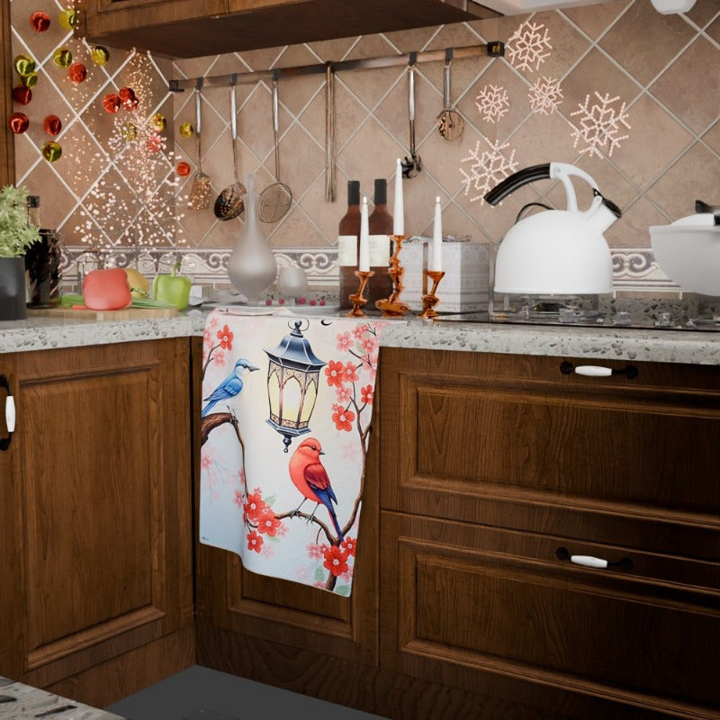 Toalla de Navidad 18x66cm Suave Decoración festiva para vacaciones en casa Invierno