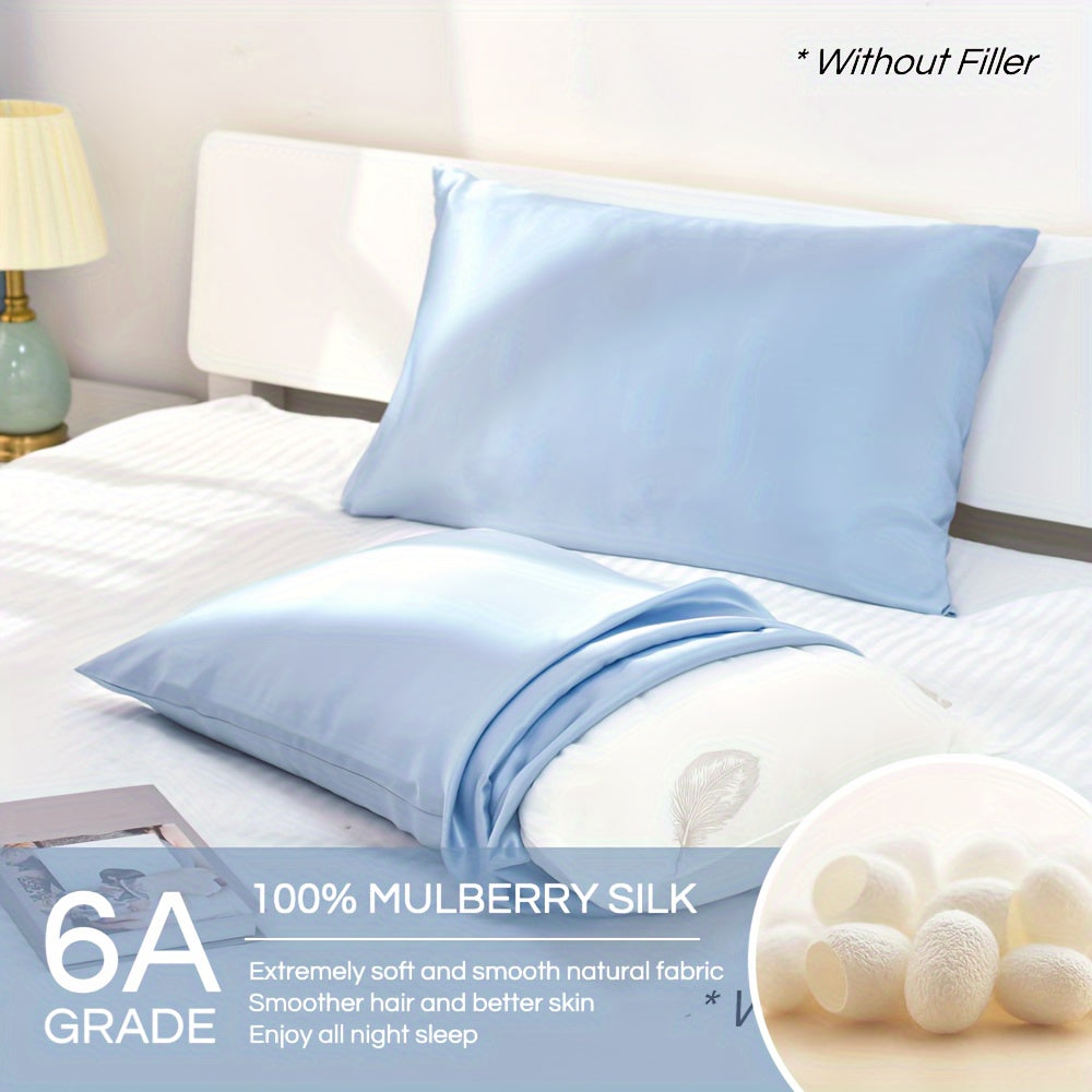 Mulberry Silk Pillowcase Breathable Quilted Cover for Bedroom Sofa Dorm