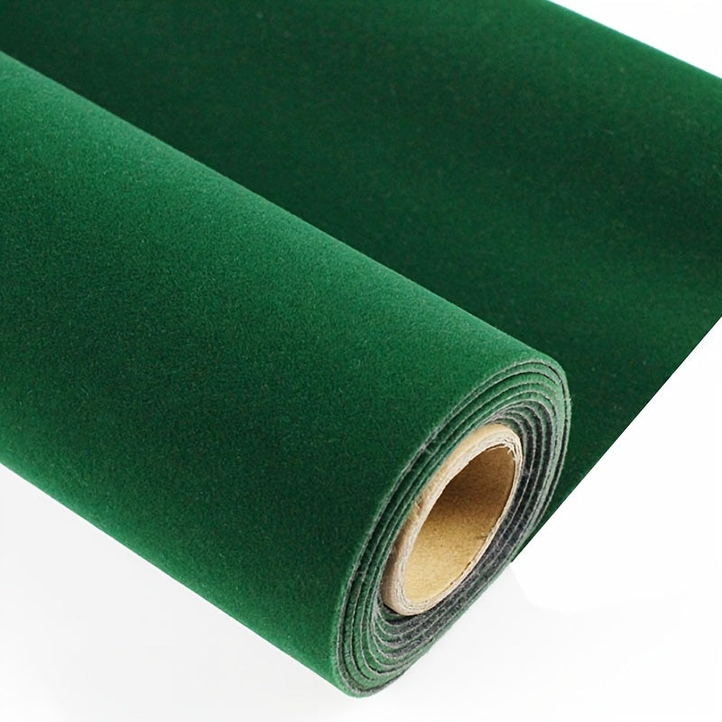 Self-Adhesive Velvet Felt Sticker Roll 1.2mm Black Red Gray Decorative Fabric for DIY Crafts Jewelry Boxes Car Interior