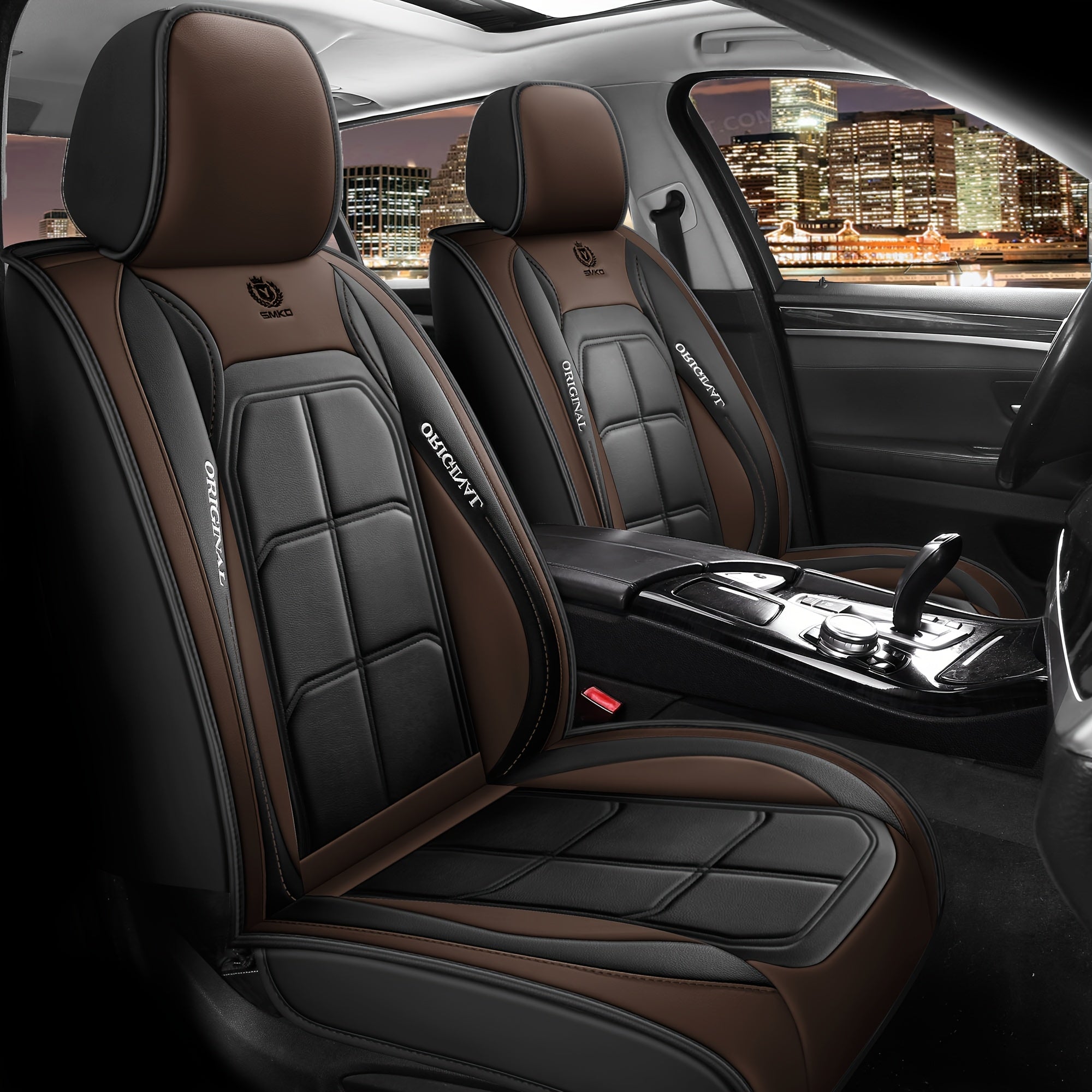 Car Front Seat Cushion Lightweight Sponge Ergonomic All-Season Rectangular