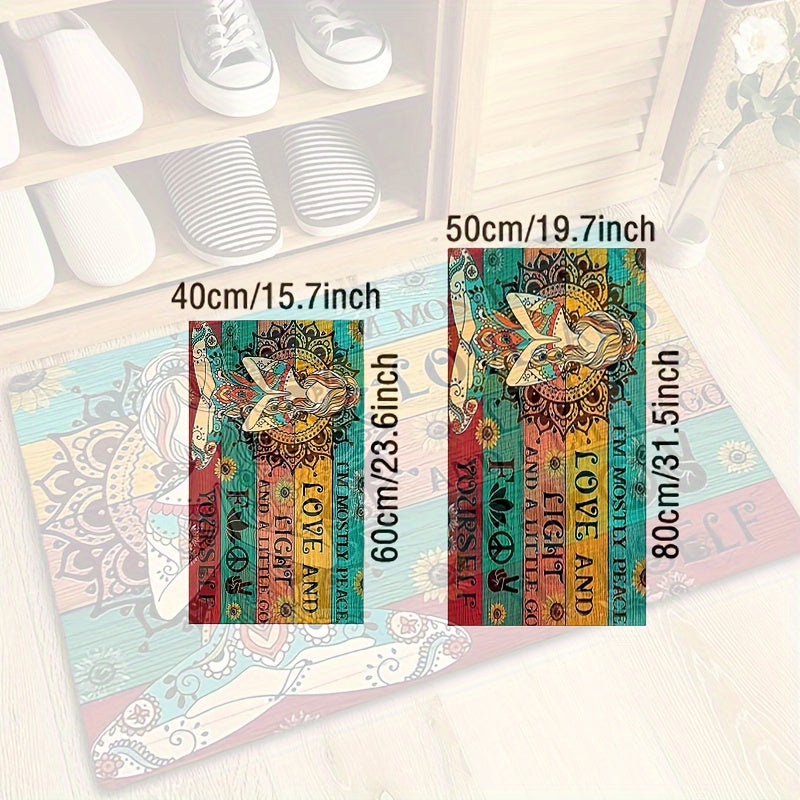 Polyester kir yuvish uchun mato, suv o'tkazmaydigan, sirpanmaydigan, dog'ga chidamli, uy kirish joyi uchun