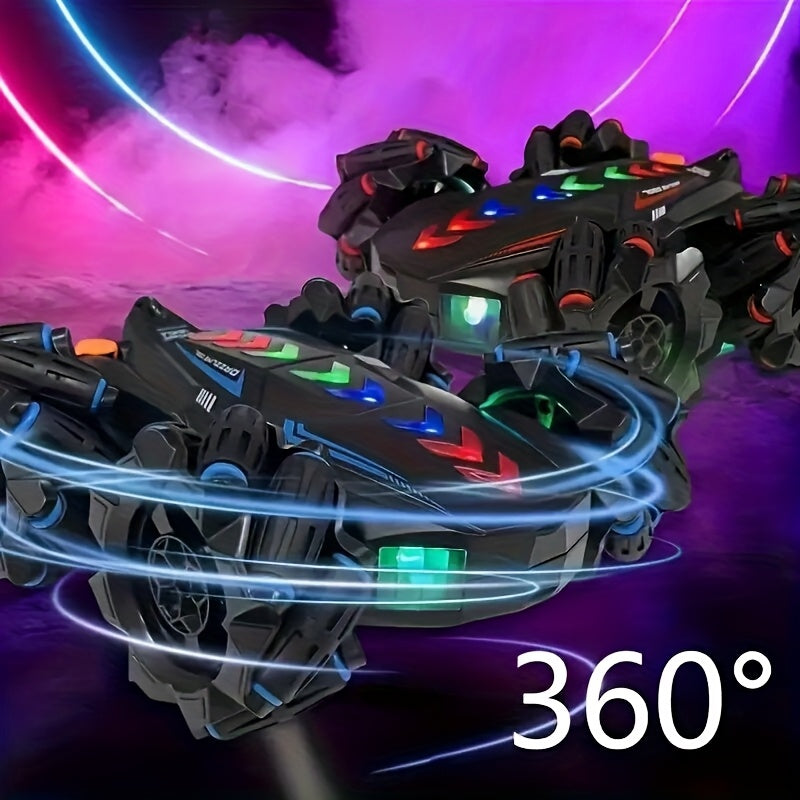 Remote Control Car for Kids 8+ with Drift, Lights, Music, 2.4G Gesture Control