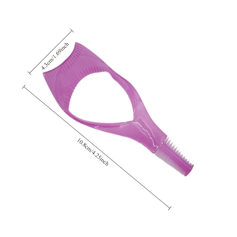 Women's 3-in-1 Plastic Eyelash and Eyeshadow Making Tool with Brush